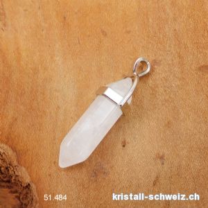 Anhänger Bergkristall Doppelender an Metall. SONDERANGEBOT