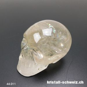 Schädel Citrin natur 6,5 cm. Einzelstück 189 Gramm