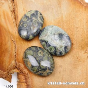 Eldarit - Kambaba Rhyolith Linsenstein 4 - 4,5 x 2,5 - 3 cm. SONDERANGEBOT