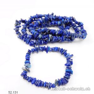 Armband Lapislazuli Splitter, elastisch 19 cm