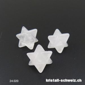 Klein Merkaba Bergkristall weiss. Sonderangebot