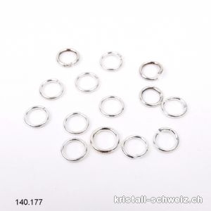 Ring offen 6 mm x 0,8 mm aus 925 Silber