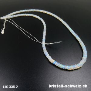 Strang Opal aus Äthiopien, Linsen 2,8 bis 4 mm / ca. 40-41cm. Unikat