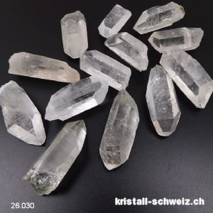 Bergkristall rohe Spitze 4,5 bis 5 cm / 26 - 30 Gramm. Sonderangebot