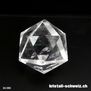 Ikosaeder Bergkristall 4,2 cm. Einzelstück