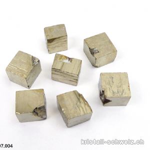 Pyrit Würfel roh aus Spanien 1,2 - 1,5 cm