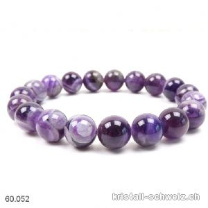 Armband Amethyst Chevron 10 mm / 19 cm