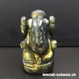 Ganesh Labradorit 9,6 cm. Einzelstück. A-Qual.