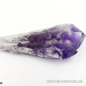 Amethyst Doppel Rohspitze, 8,5 cm. Unikat