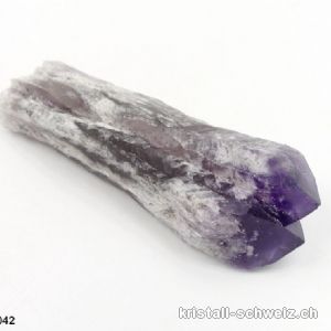 Amethyst Doppel Rohspitze, 8,2 cm. Unikat