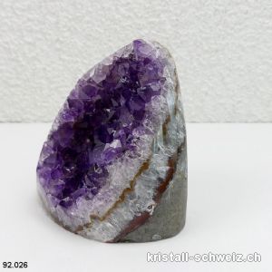 Amethyst aus Brasilien, Geode 7,2 cm. Unikat 267 Gramm