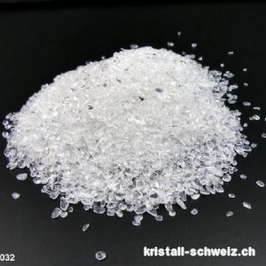 100 Gramm Bergkristall mini Granulat A-Qual. 2 - 7 mm