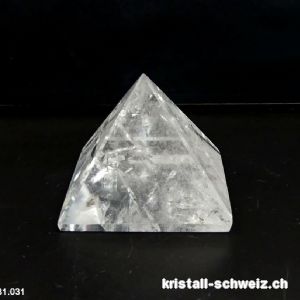 Pyramid Bergkristall, Basis 5 x H. 4 cm. Unikat