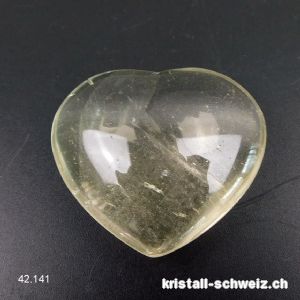 Herz Citrin natur 4,2 x 3,7 cm. Einzelstück 33 Gramm