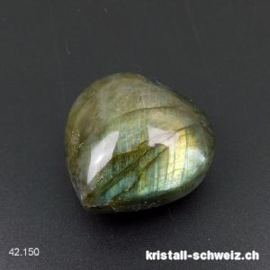 Herz Labradorit 3,1 x 3,1 x 1,9 cm. Einzelstück