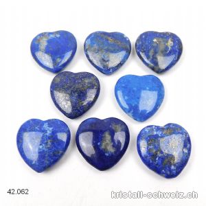 Herz Lapislazuli 2,5 cm, flach