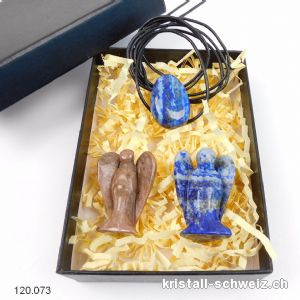 1 Set ENGEL - Rhodonit - Lapislazuli. Sonderangebot