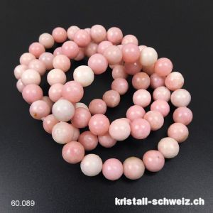 Armband Opal rosa - Andenopal 10 mm / 18 cm