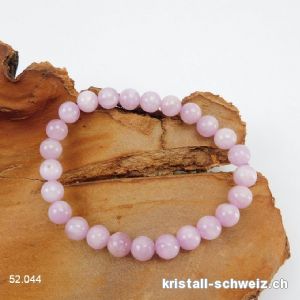 Armband  Kunzit 8 mm / 18 cm. A-Qual.