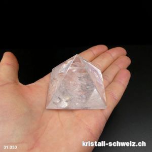 Pyramid Bergkristall, Basis 4,7 cm. Unikat