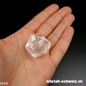 Ikosaeder Bergkristall 3 cm. Einzelstück 25 Gramm