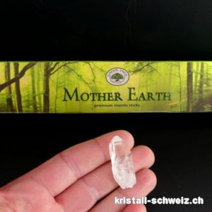 Green Tree Räucherstäbchen - Mother Earth und 1 Bergkriastall spitze