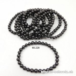 Armband Schungit 6 - 6,5 mm / 18,5 - 19 cm