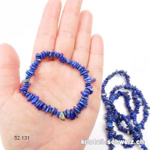 Armband Lapislazuli Splitter, elastisch 19 cm