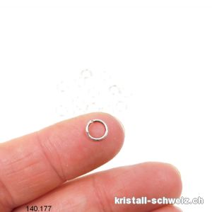 Ring offen 6 mm x 0,8 mm aus 925 Silber