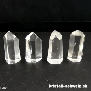 Bergkristall Chavero aus Brasilien, kleine polierte Spitze 3 - 3,2 cm