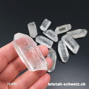 Bergkristall rohe Spitze 4,5 bis 5 cm / 26 - 30 Gramm. Sonderangebot