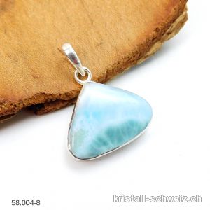 Anhänger Larimar 1,8 x 2,2 cm an Silberfassung. Unikat