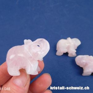 Elefant Rosenquarz 3,5 - 4 cm