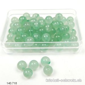 Aventurin grün, Kugel gelocht 6,5 mm. Sonderangebot