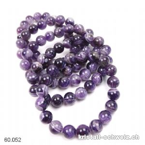 Armband Amethyst Chevron 10 mm / 19 cm