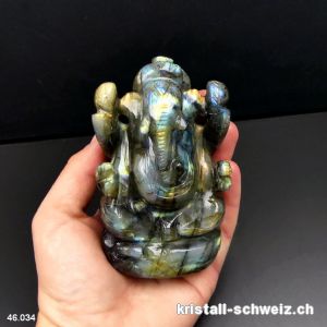 Labradorit Ganesh 10,1 cm. Einzelstück. Qualität A