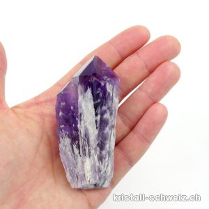 Amethyst Doppel Rohspitze, 7,9 cm. Unikat