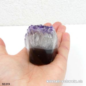 Amethyst aus Brasilien, Geode 5,2 cm. Unikat 167 Gramm