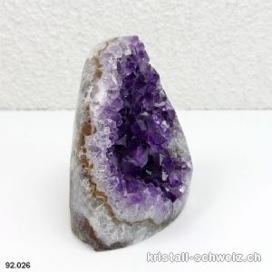 Amethyst aus Brasilien, Geode 7,2 cm. Unikat 267 Gramm