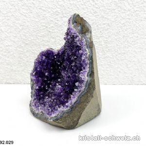 Amethyst aus Brasilien, Geode 10,9 cm. Unikat 670 Gr