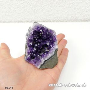 Amethyst aus Brasilien, Geode 6,5 cm. Unikat 132 Gr