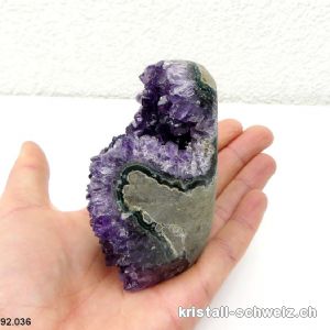 Amethyst aus Brasilien, Geode 8,1 cm. Unikat 275 Gramm