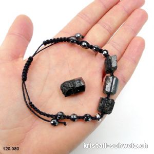 Schutz Set - Armband verstellbaresTurmalin roh und einTurmalin