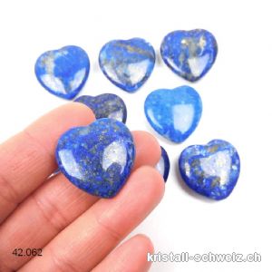 Herz Lapislazuli 2,5 cm, flach