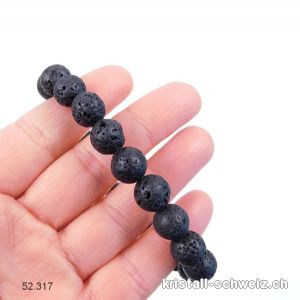 Armband Lava Stein 10,5 mm / 21 cm