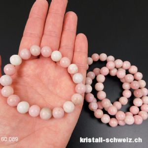 Armband Opal rosa - Andenopal 10 mm / 18 cm