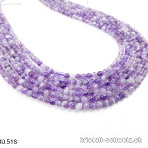 Strang Amethyst Chevron 4-4,5 mm / 38,5 cm, ca. 88 Kugeln