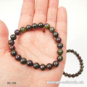 Armband Jaspis Drachenjaspis 8 mm /21 cm