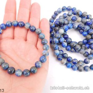 Armband Lapislazuli 8 - 8,5 mm / 21 cm