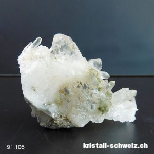 Quartz mit Chlorit aus Catogne - VS, Schweiz. Einzelstück